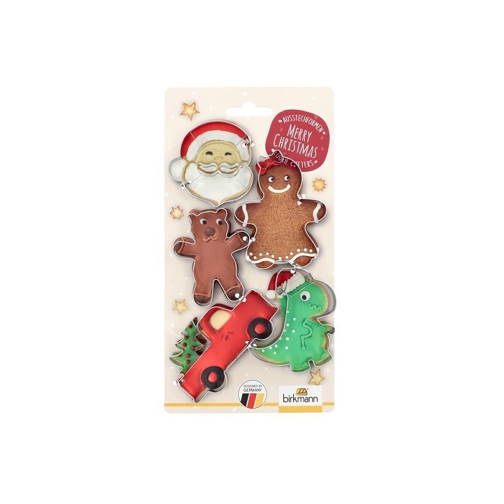 Cookie Cutter Set Santa - Bake Christmas Cookies with RBV Birkmann