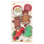 Birkmann Christmas Cookie Cutter Set Santa, 5 Pieces