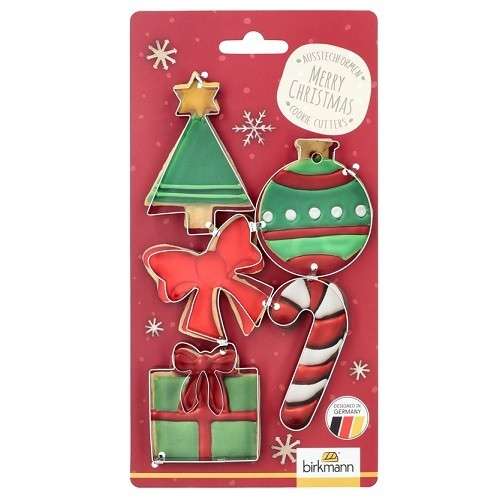 Birkmann Christmas Cookie Cutter Set Christmas Tree, 5 Pieces