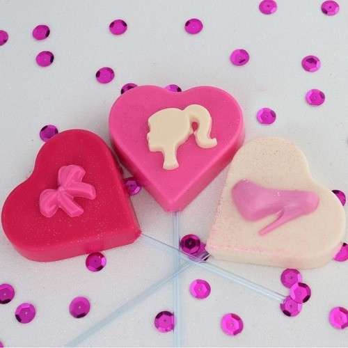 BWB Chocolate Mould Hearts Lollipop