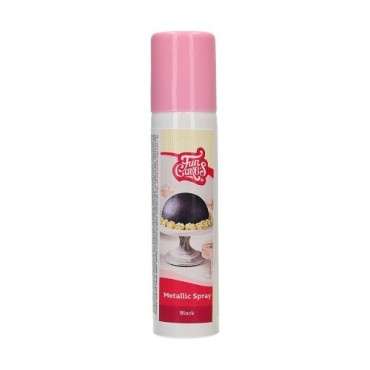 FunCakes Metallic Spray Black 100 ml - Perfect Shine for Your Cakes