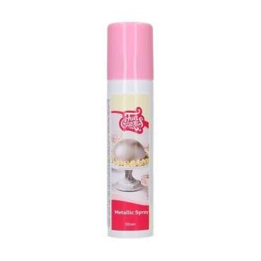 FunCakes Metallic Spray Silber 100 ml - Eleganter Glanz für Kuchen und Desserts