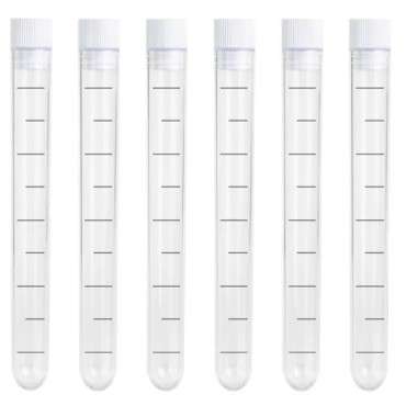 PartyDeco Test Tubes with Stickers, 6 pcs