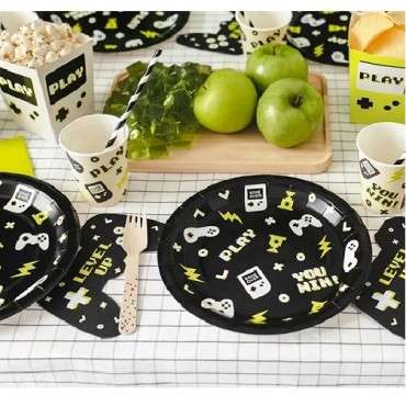 PartyDeco Gamepad Paper Napkins, 12pcs