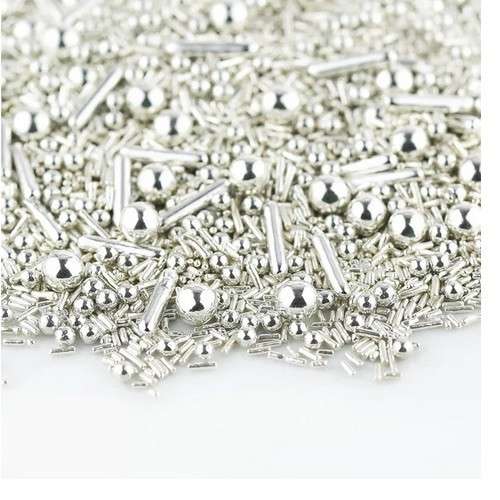 Super Streusel Silver Cake Decorations, 90g