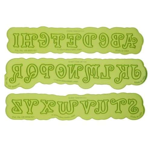 Marvelous Molds Swirly Silicone Letter Cutters