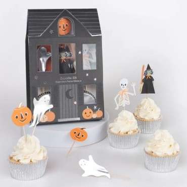 Meri Meri Halloween Cupcake Kit - Set for Spooky Cupcakes