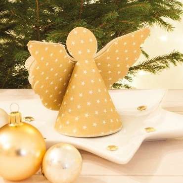 Home Fashion, Golden Angel Napkins, 12 pcs