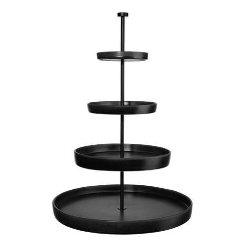 ASA Selection Nero Black Four Tier Cake Stand