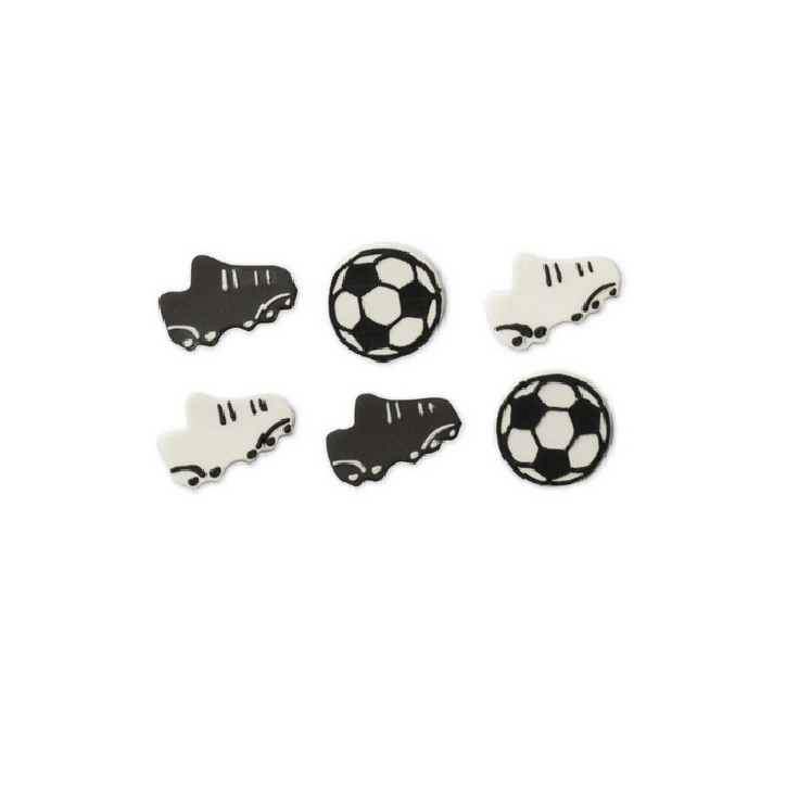 Glutenfree Soccer Sugar Decorations