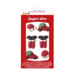 ScrapCooking Father Christmas Sugar Decor, 6 pcs