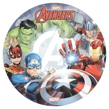 Avengers Tortenaufleger 20 cm – Perfekte Superhelden-Torte