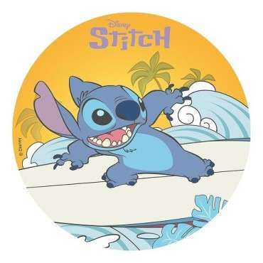 Stitch Tortenaufleger 20 cm – Glutenfrei & Perfekt für Disney-Fans 🎂