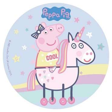 Peppa Pig Wafer Cake Disc – Perfect Decoration for Children's Parties