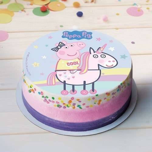 deKora Wafer Cake Disc Peppa Pig, 20cm