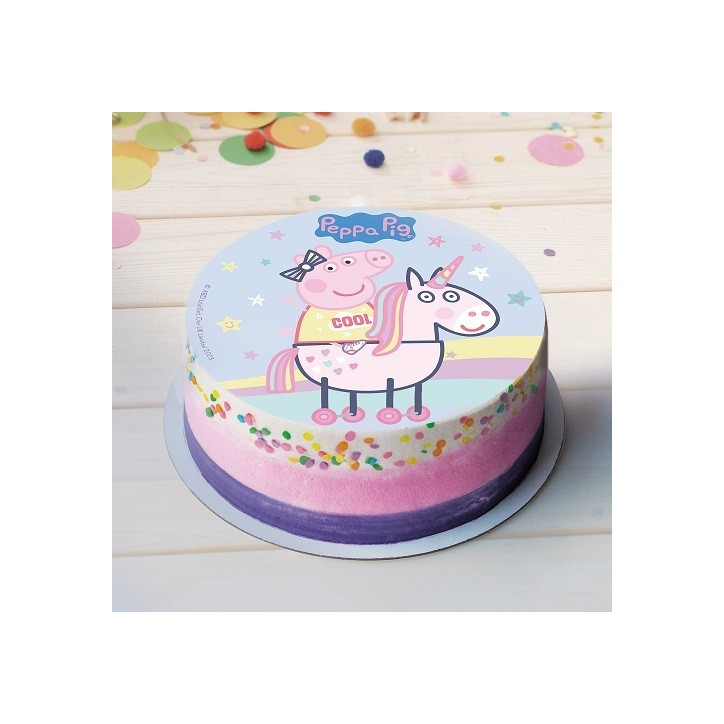 Peppa Pig Wafer Cake Disc – Perfect Decoration for Children's Parties