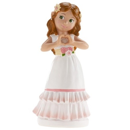 Communion Girl Cake Topper Betty - 16 cm | Baptism Decor