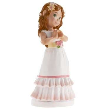 Kuchentopper Kommunion Mädchen Betty - 16 cm | Tortenfigur Girl