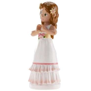 Communion Girl Cake Topper Betty - 16 cm | Baptism Decor