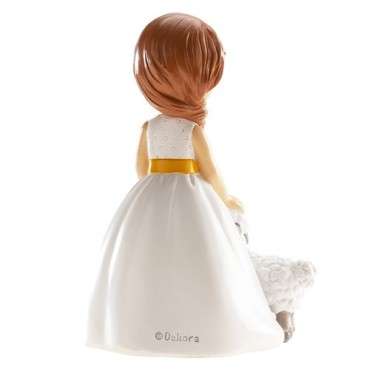 Communion Girl with Lamb – Adorable Cake Topper for Communion