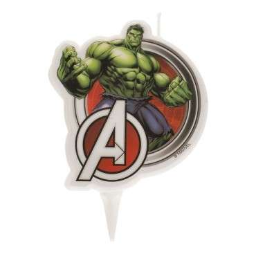 Hulk Geburtstagskerze 9 cm – Avengers Torten-Deko