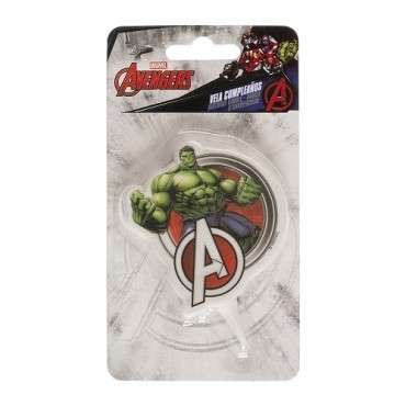 Hulk Geburtstagskerze 9 cm – Avengers Torten-Deko