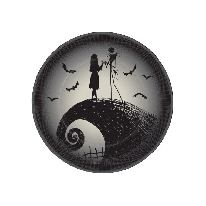 Amscan Nightmare Before Christmas Plates, 8 pcs