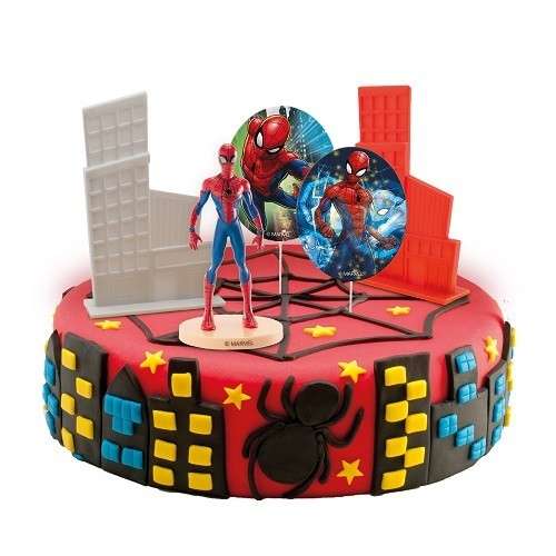 deKora Spiderman Kuchendekorations Set 5-teilig