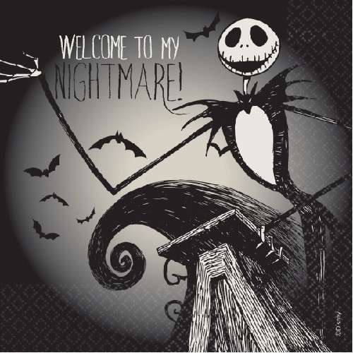 Amscan Nightmare Before Christmas Napkins, 16 pcs