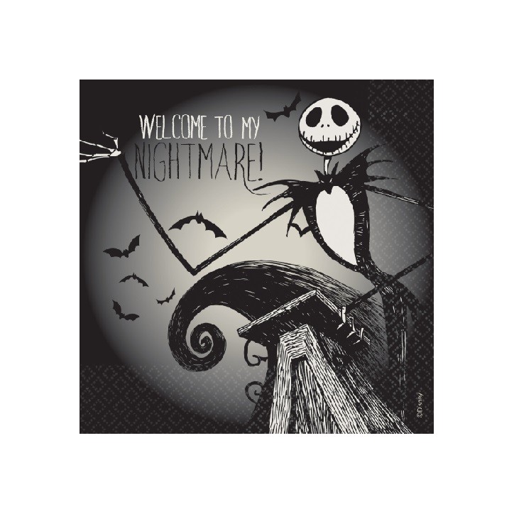 Amscan Nightmare Before Christmas Napkins, 16 pcs