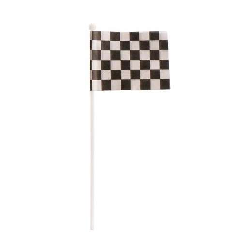 deKora Racing Stripes Chequered Flag Picks, 12 pcs