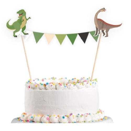 Amscan Dinosaur Cake Bunting, 15x20 cm