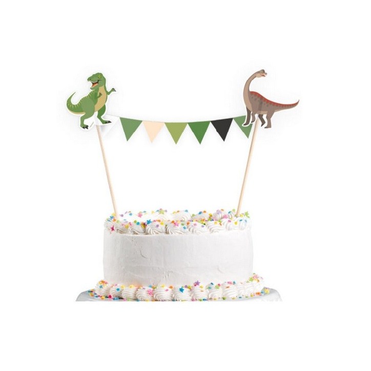 Amscan Dinosaur Cake Bunting, 15x20 cm