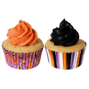 Halloween Foil-lined Cupcake Cases - Pumpkin Party (Pack of 60)