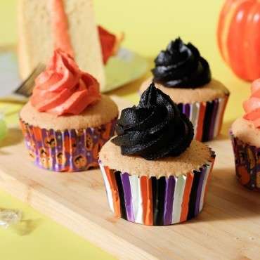 Halloween Foil-lined Cupcake Cases - Pumpkin Party 60 Stück