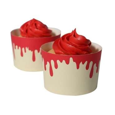 Halloween Baking Cups with Dripping Blood Design | Bakeria.ch