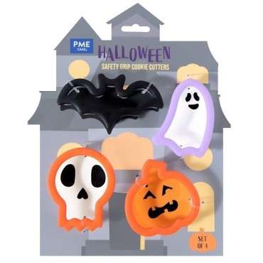 PME Halloween Safety Grip Cookie Cutter Set - 4 Shapes