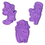 PME Halloween Creepy Characters Cookie Cutter & Stamps Set 3-pcs