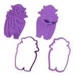 PME Halloween Creepy Characters Cookie Cutter & Stamps Set 3-pcs