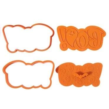 Halloween Cookie Cutters & Stamps - Happy Halloween Set of 3