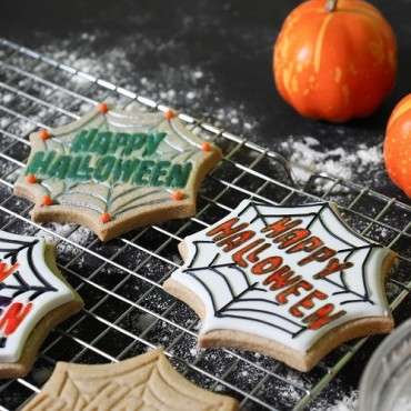 Halloween Cookie Cutters & Stamps - Happy Halloween Set of 3