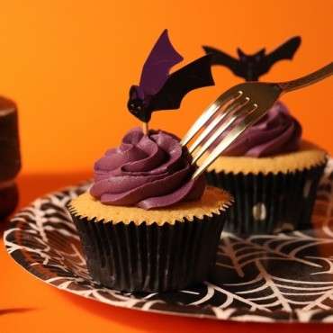 Halloween Cupcake Cases & Topper Set - Bats 🦇 | Pack of 48