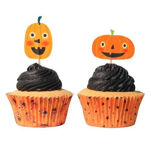 PME Kürbis Cupcake & Topper Set, 48-teilig