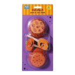 PME Jack-O-Latern Halloween Cupcake & Topper Set, 48 pcs