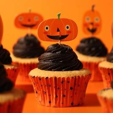 PME Halloween Cupcake Set – Jack-o-Lantern Topper & Förmchen (48 Stück)