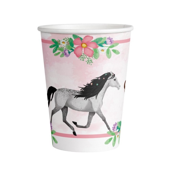 Horse Party Tableware - Beautiful Horses Party Cups - Horse Party Supplies