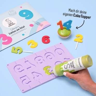 SuperStreusel Silicone Mold Numbers – create your own cake toppers