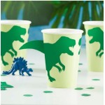 Ginger Ray Party Dinosaur Cups, 8 pcs