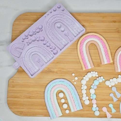 Karen Davies Macrame Rainbow Sugarcraft Mould