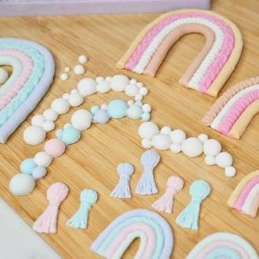 Karen Davies Silicone Mould - Macramé Rainbow | Easy Cake Decorating